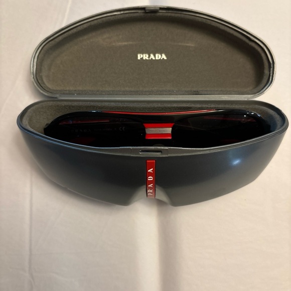 Authentic Men’s Prada Black And Red Prada Glasses - Picture 11 of 11